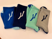 Keuka Blue Socks in 5 color combinations