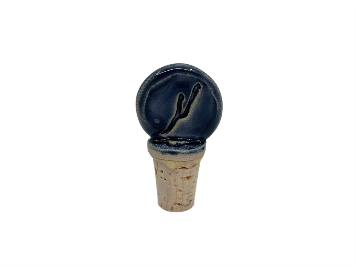Keuka Stoneware Wine Stopper - Available in 4 colors