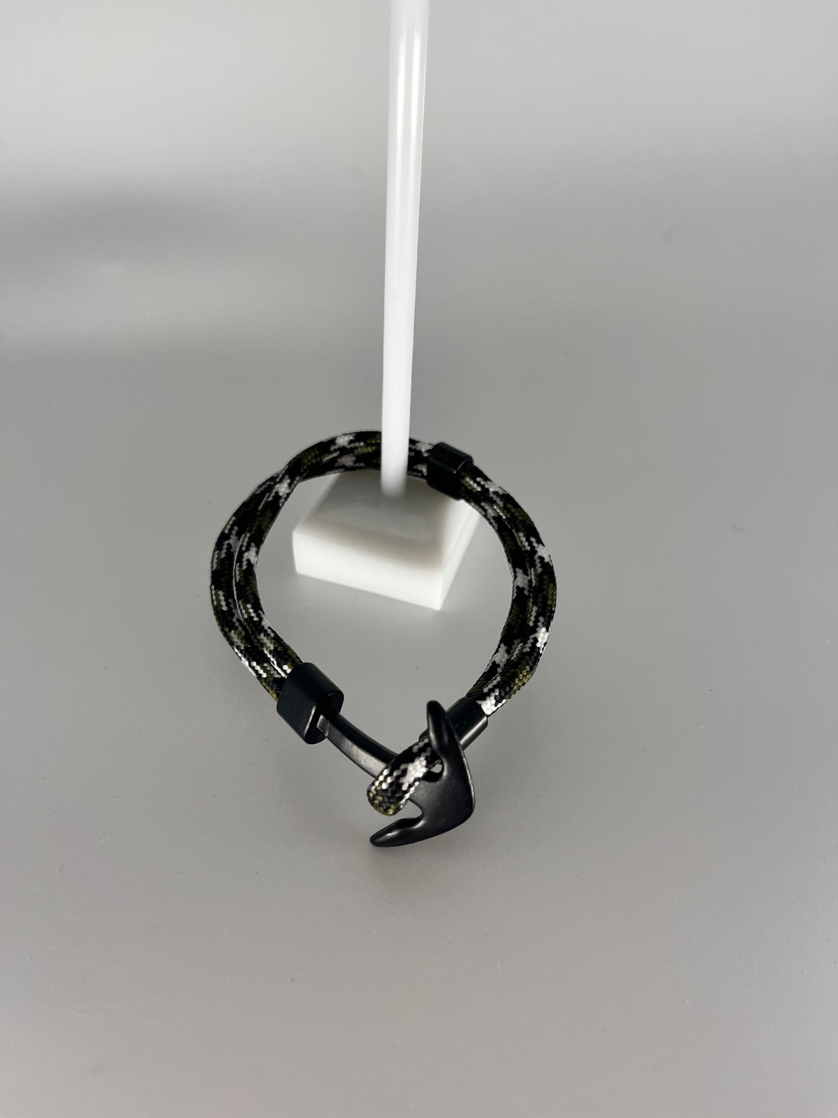 Polycord/Gunmetal Anchor Bracelet