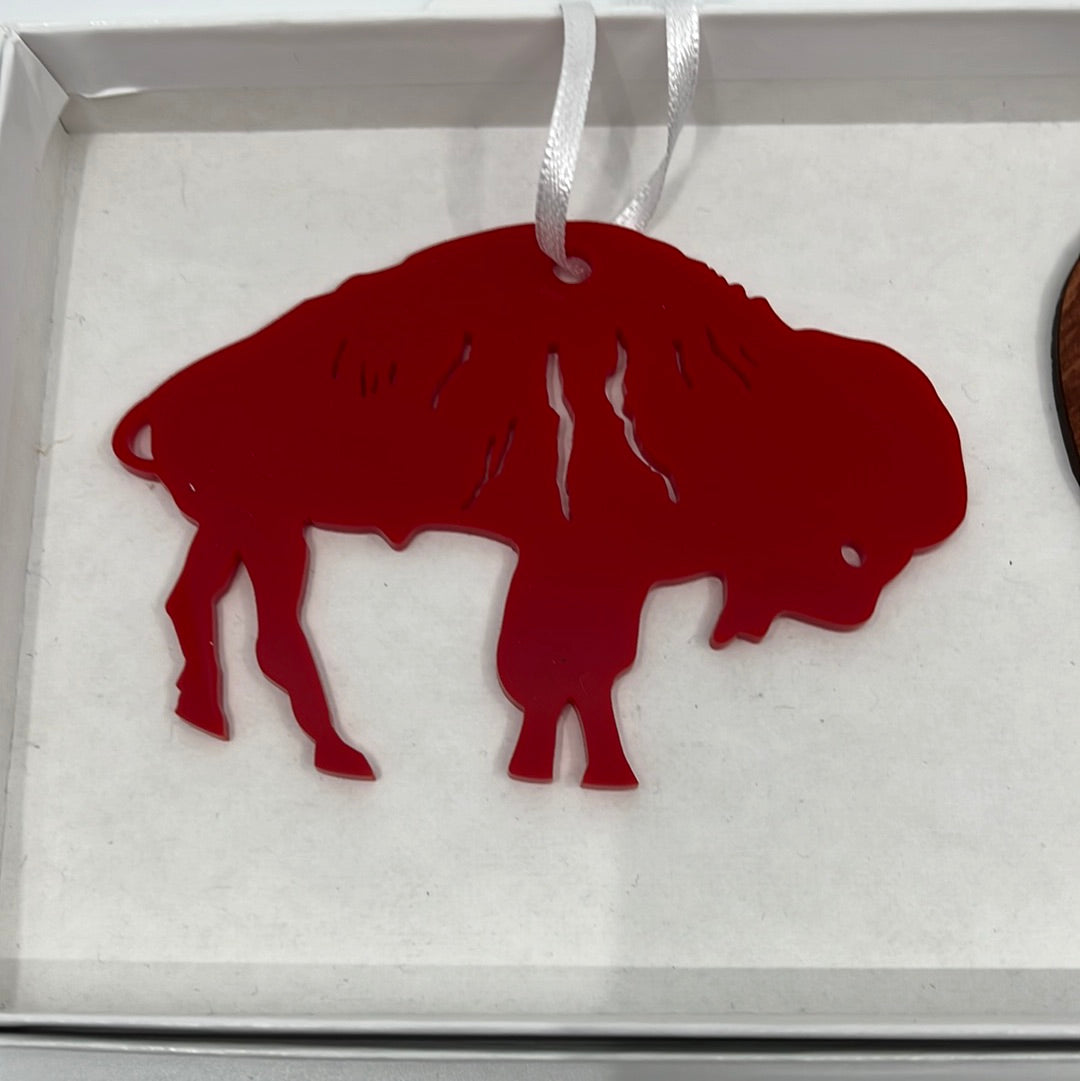 Buffalo Ornament Set