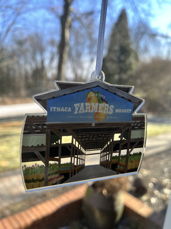 Ithaca Farmers Market Ornament or Suncatcher